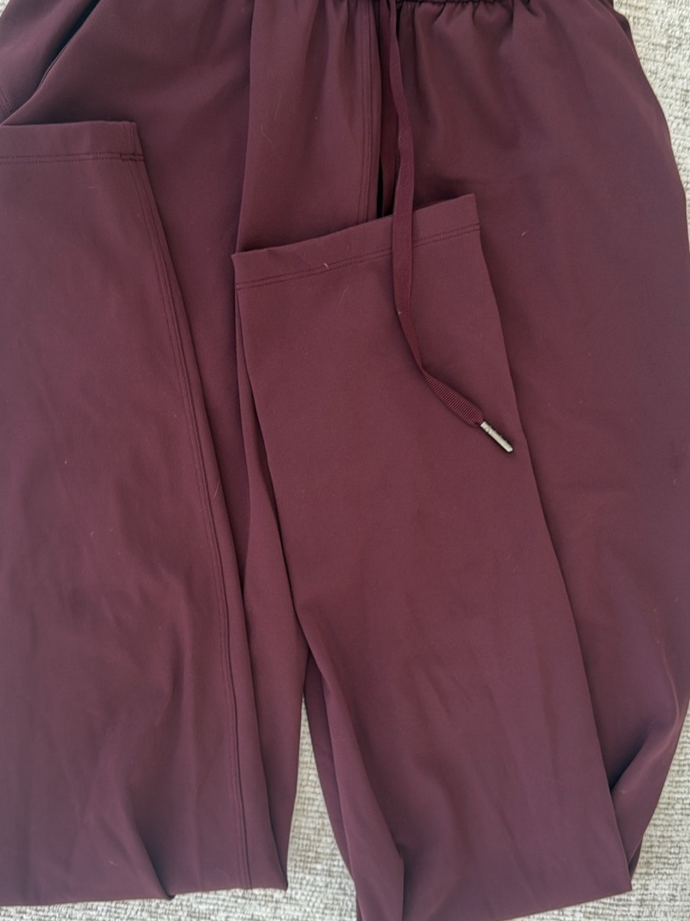 lululemon athletica Maroon Drawstring Track Pants